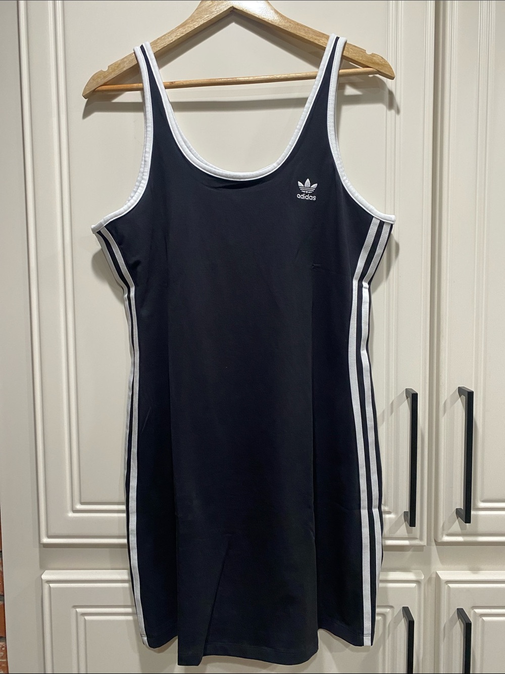 NWT adidas black tank dress mini dress womens XL